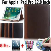 Премиум кожаный умный Авто спящий бодрствующий чехол для Apple iPad Pro 12,9 чехол A1670 A1671 A1584 A1652 Coque Capa Funda