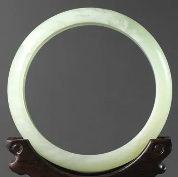

China beautiful jade bangle Chinese natural jade Bracelet size 60---62mm .