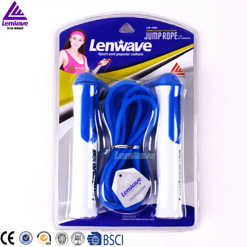  4 color PVC heat add sales speed jump rope bearing rope skipping Lenwave brand