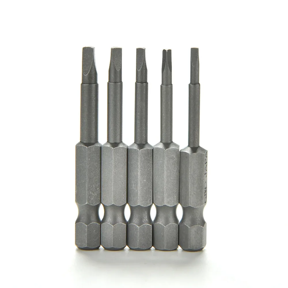 5Pcs/Set Practical Magnetic Triangle Head Screwdriver Bits S2 Steel 1/4 Hex Shank 50mm Tools Wholesale