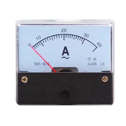 DH-670 переменного тока Аналоговый метр Панель измеритель тока амперметры датчик 0-60a