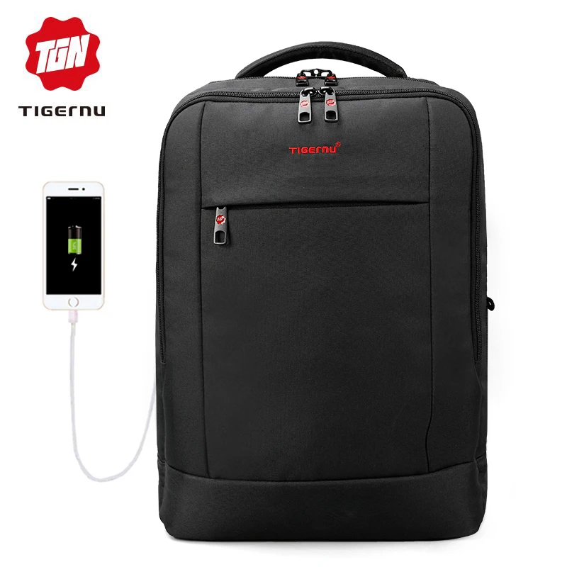 Рюкзак Tigernu для ноутбука водонепроницаемый с usb зарядкой|Рюкзаки| |