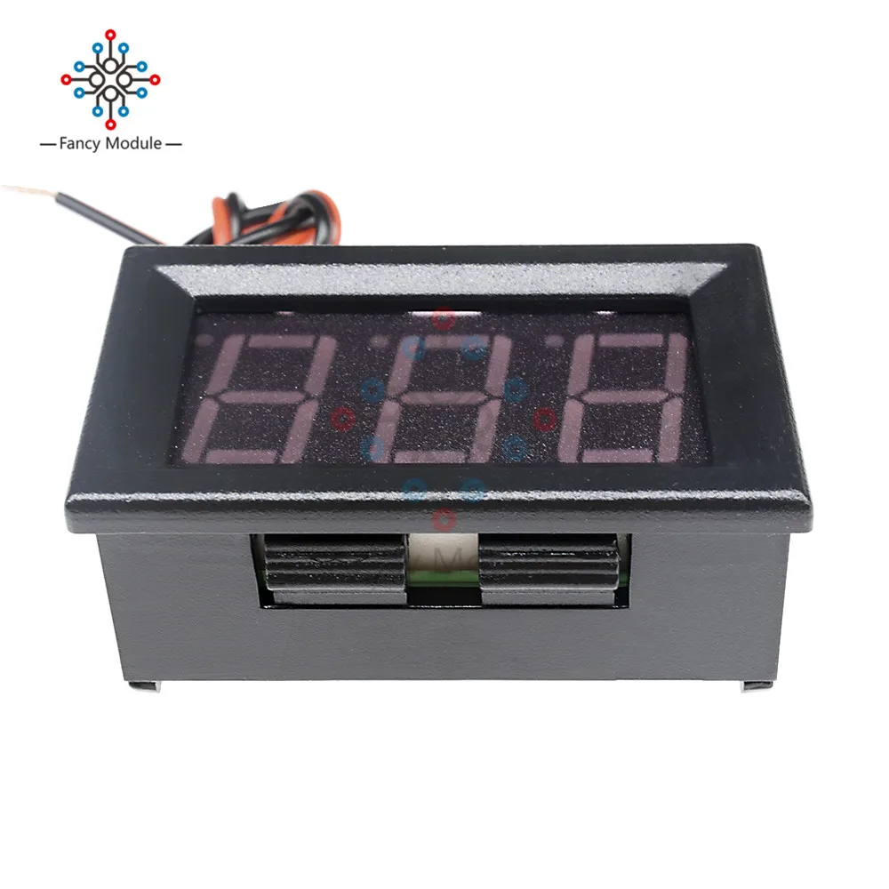 Цифровой вольтметр diymore LED дисплей 0 56 дюйма 4 30 в 10 А с синими и красными