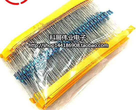 

1pack/lot 1/4W five-color ring resistor package accuracy 1% metal film resistor connection