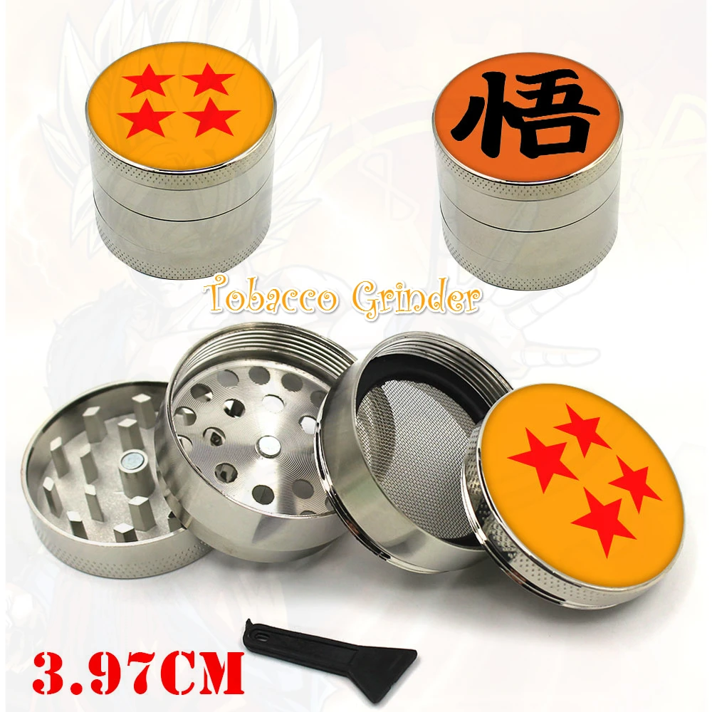 

Giancomics 4-layers Dragon Ball Z Tobacco Grinder Stainless Steel Spice Herbal Herb Weed Accessories Smoke Grinder Hot Mens Gift