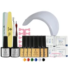 Маникюрный набор для наращивания ногтей набор для маникюра гель лак для ногтей Наборы для ногтей 36 Вт Сушилка для ногтей инструменты для маникюра