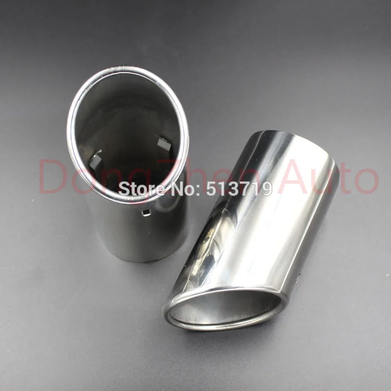 Dongzhen 2pcs Auto font b Car b font font b Exhaust b font Muffler Tail Stainless