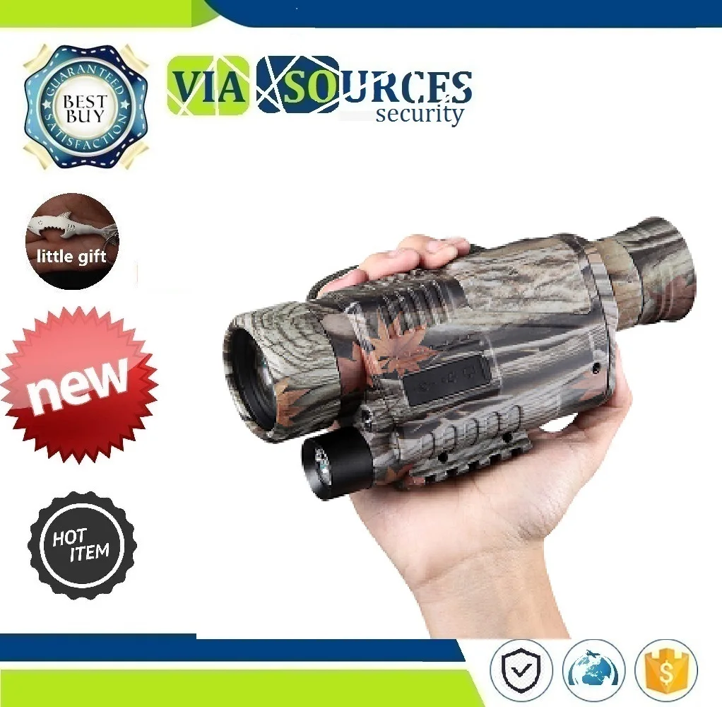 

video recorder full dark night vision monocular Night vision device New Camouflage 5X40 CCD IR digital night vision camera