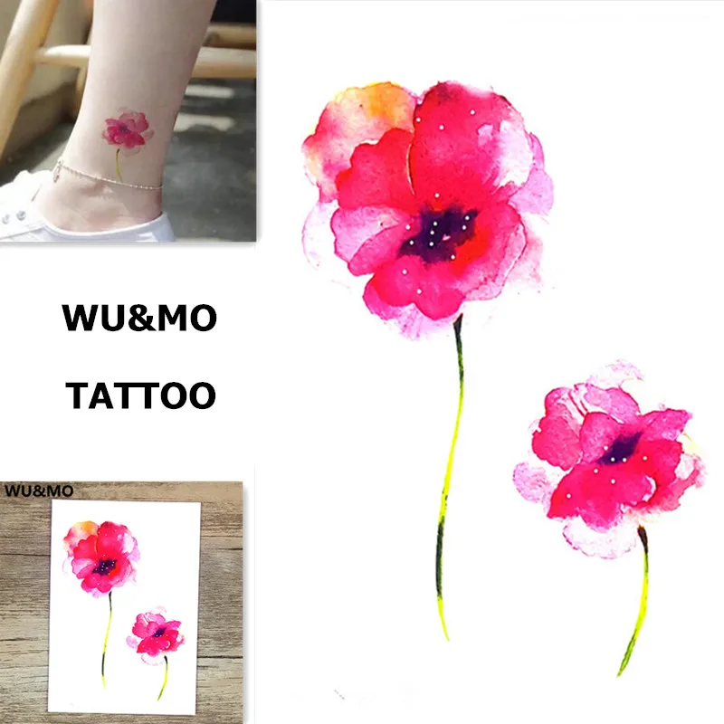 WU&MO SC-949 New Arrival Flower Fake Flash Sexy Body Art Temporary Tattoo Stickers For Man Woman fake-body-tattoos
