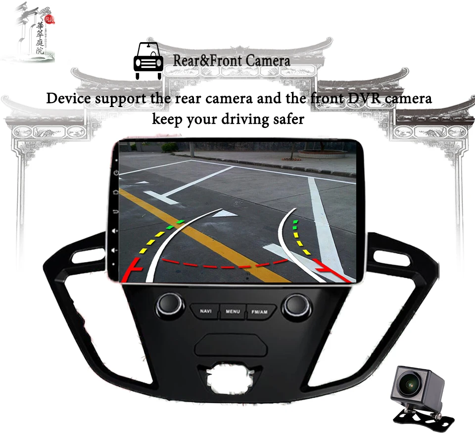 Clearance 2 Din 9 Inch Car DVD Player For Ford Tourneo/Transit 150/250/350/350 2013-2018 With 3/4G Radio GPS Navigation 1024*600 Head unit 14