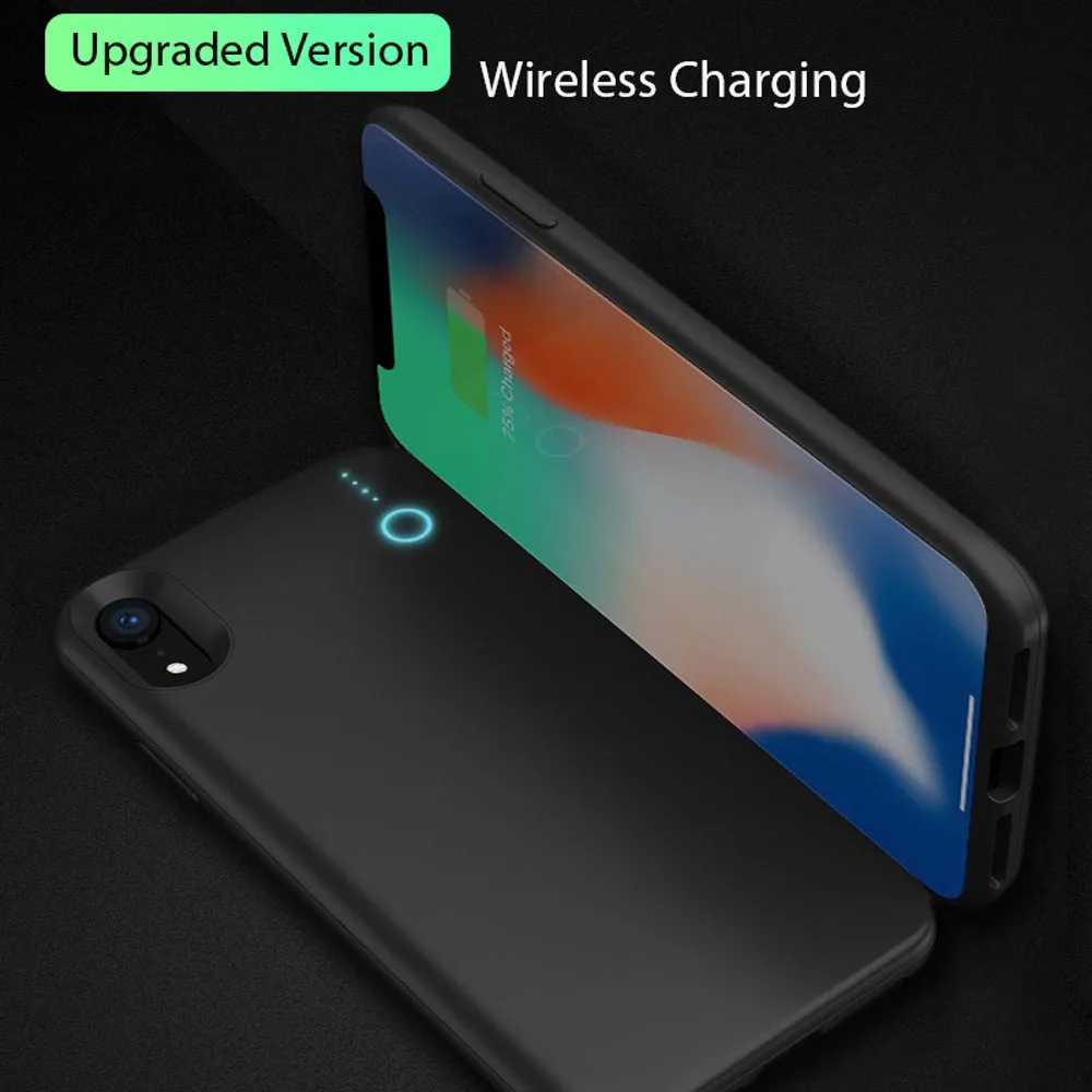 

Portable Wireless Battery Charger Case for IPhone XR XS MAX Battery Power Case Ultra Slim External 5000mah Iphone Charging Case
