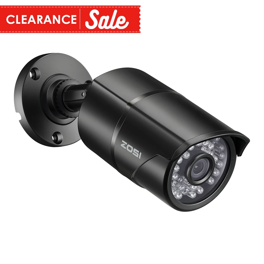 ZOSI 1/3 Color CMOS 1000TVL Bullet CCTV Camera HD Indoor/Outdoor 36 IR Leds Day/Night Security