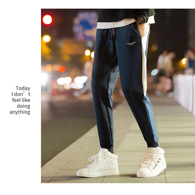 Korean Version Casual Mens Joggers Pants Spring Summer Mens Track Pants