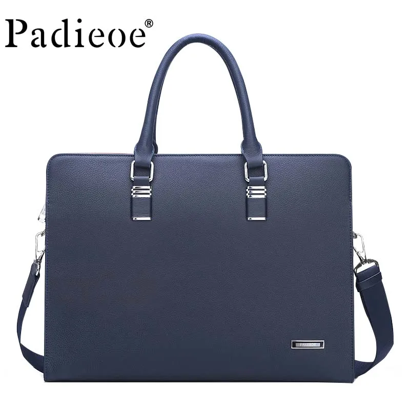 Ipad Männer Leder Luxus Handtasche Herren Casual Original Schulter blue Geschäftsleute Aktentasche Tasche Black Rindsleder Umhängetasche zqArZz