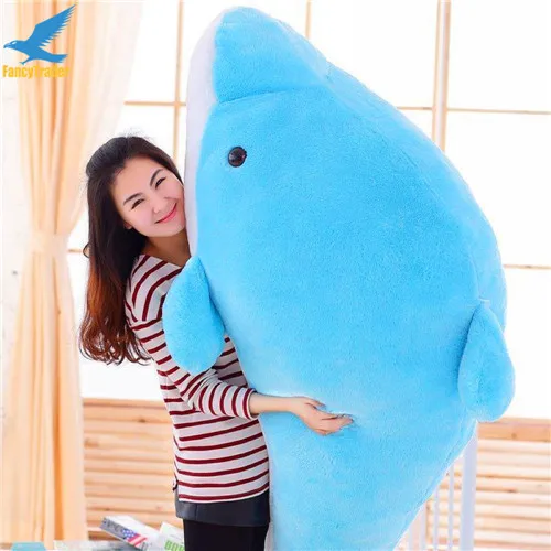 Fancytrader 79'' Lovely  Super Soft Giant Stuffed JUMBO Dolphin Plush Toy 200cm, 2 Colors 2 Sizes Free Shipping FT50142 (3)