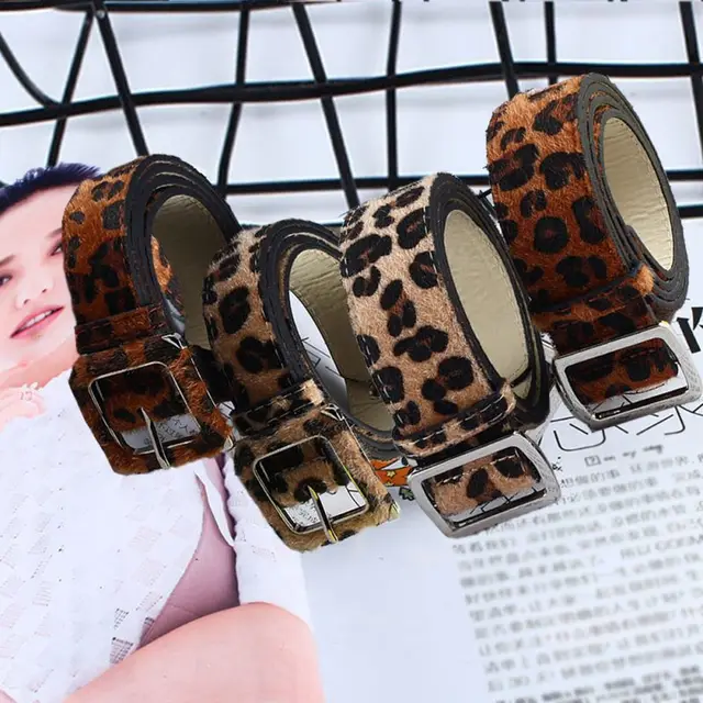 De moda cinturones anchos con estampado de leopardo de las mujeres cinturón de Cuero cuero marca famosa cinturón para las mujeres
