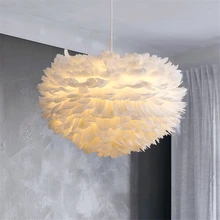 Nordic Pendant Lights Feather Living Room Reading Study Pendant Lamp Home Lighting Restaurant Bedroom Dining Room Hanging Lamps holigoo pendant lamp acrylic stainless restaurant bedroom decorative pendant lights lamparas living room home lighting lampe