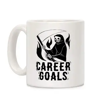 

Career Goals - Grim Reaper White 11 Ounce Ceramic Coffee Mug