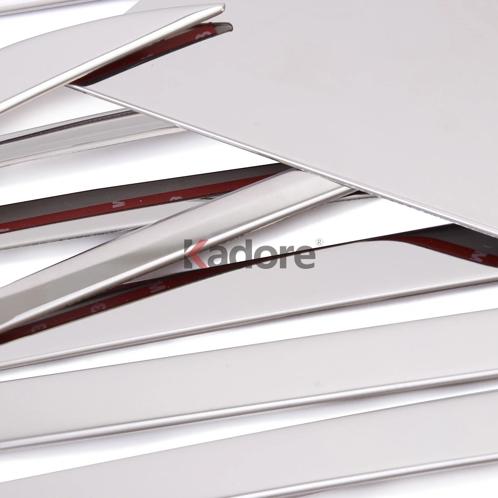 Для Kia Carens 2013- Нержавеющая сталь полный оконный каркас+ окно Средний центральные столбы крышка отделка автомобиля стиль