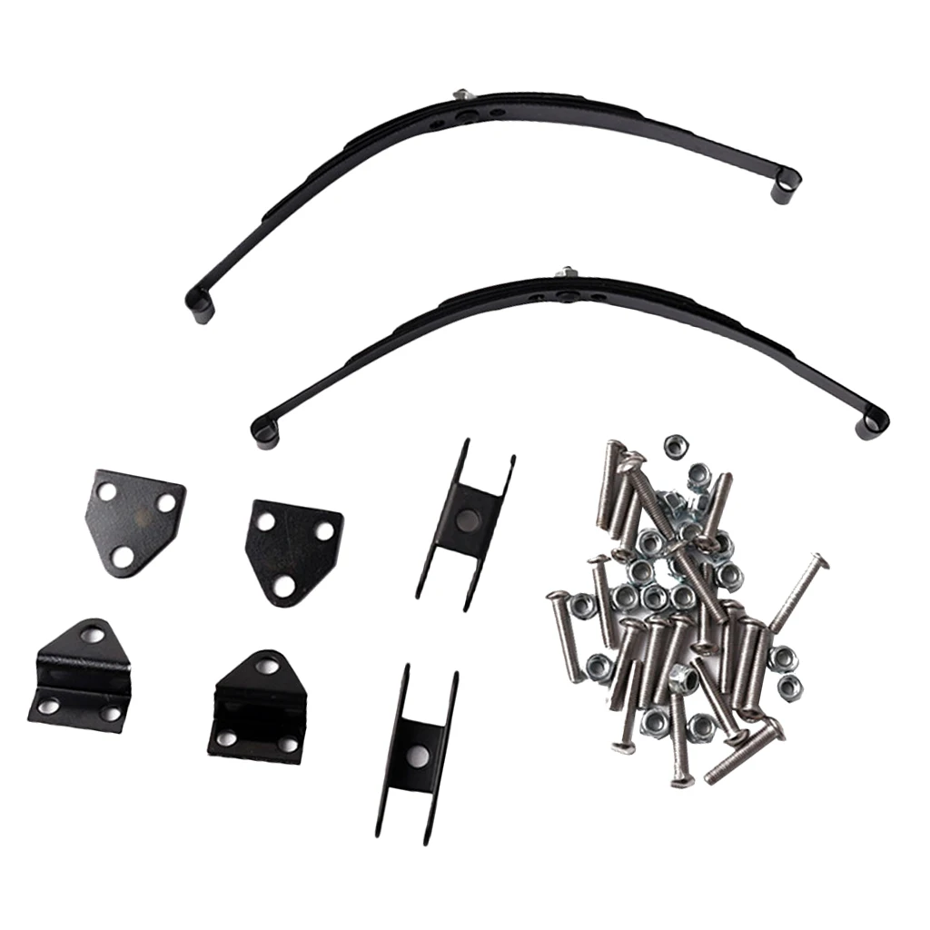 

1:10 Scale Metal Leaf Spring & Shackle Suspension Conversion Mounting Kits for D90 RC Crawler Car Body Parts