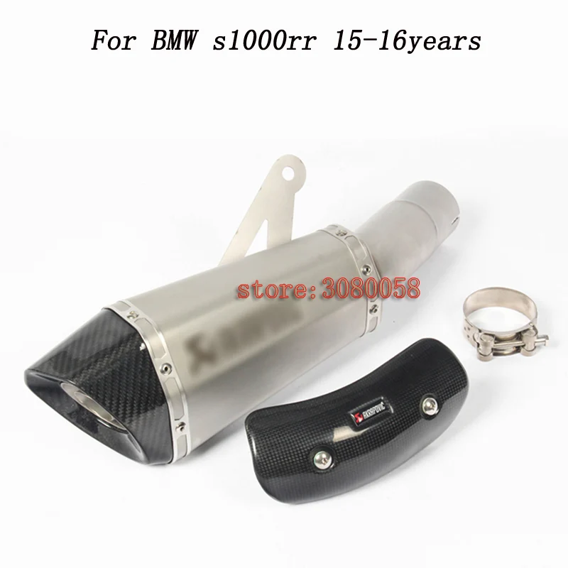 

For BMW S1000RR Motorcycle Exhaust Muffler Pipe Escape Motorbike Exhaust Mid Link Pipe and End Pipe carbon fiber DB Killer