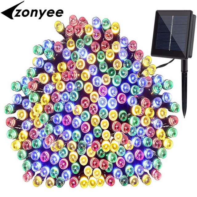 Led String Light 12m 100 Leds Solar Ed Outdoor Fairy Lamp Waterproof Decoration Christmas Lights In Lighting Strings