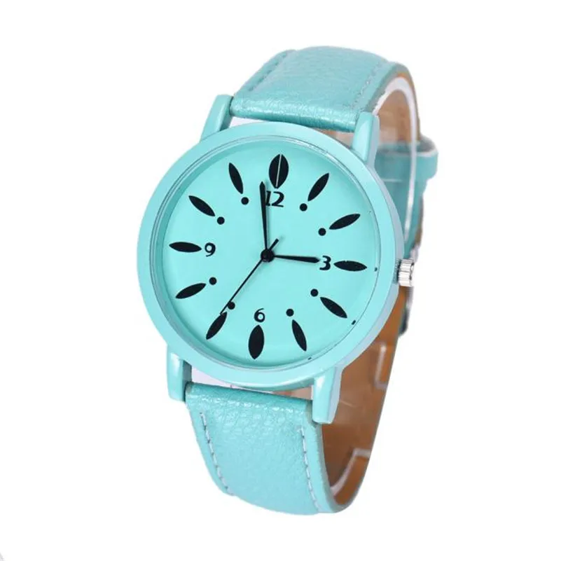 NEW Fashion women's watches casual watches Hook Buckle Leather Band Analog Alloy Quartz Wrist Watch clock montre femme M18 (5)