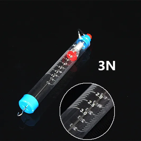 Ньютон метр, измеритель силы, 1N/2.5N/5N/10N динамометр, трубчатые Пластиковые пружинные Весы, физический лабораторный эксперимент - Цвет: 3N