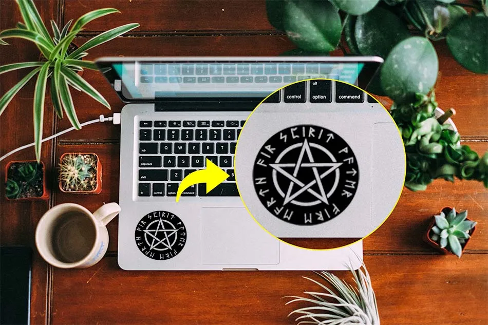 Звезда Давида пентаграмма тачпад наклейка для ноутбука трекпад наклейка для 1" 12" 1" Macbook Air/Pro/retina вдохновляющая текстовая надпись