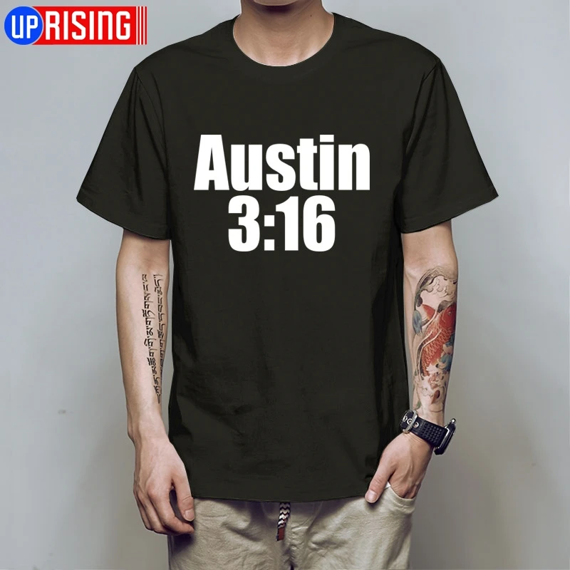 ستون كولد ستيف أوستن 3:16 تي شيرت المصارعة مروحة مستوحاة الاطفال رجل هدية الرجال أعلى المحملات HB109 ستون كولد ستيف أوستن 3:16 تي شيرت المصارعة مروحة مستوحاة الاطفال رجل هدية الرجال أعلى المحملات HB109
