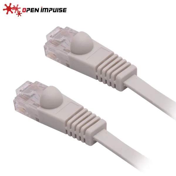 Snagless Grey Flat CAT6 Cable 2