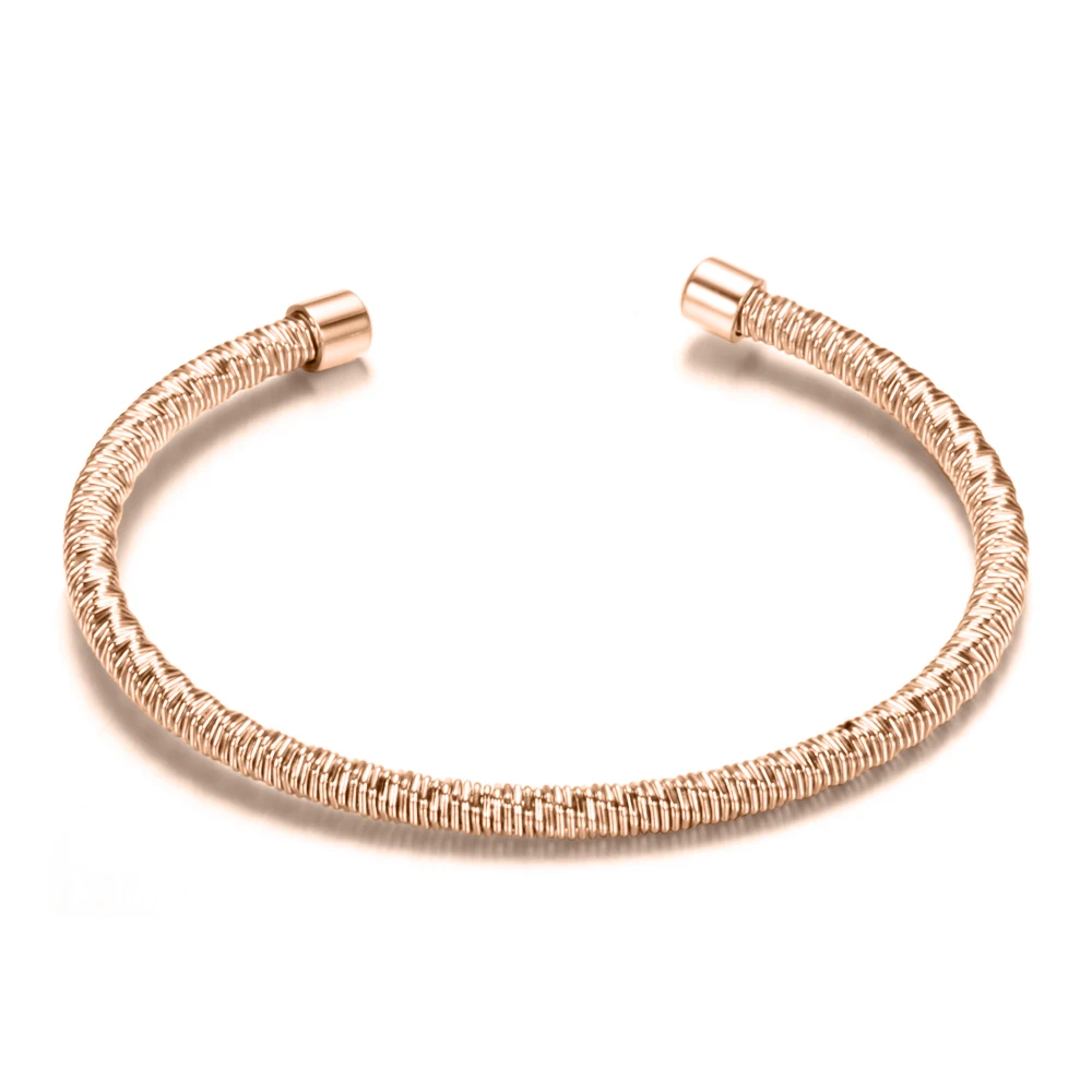 24 Braccialetti A Filo Intrecciato In Acciaio Inox 304 - Aperti E Regolabili Per DIY, 3 Colori