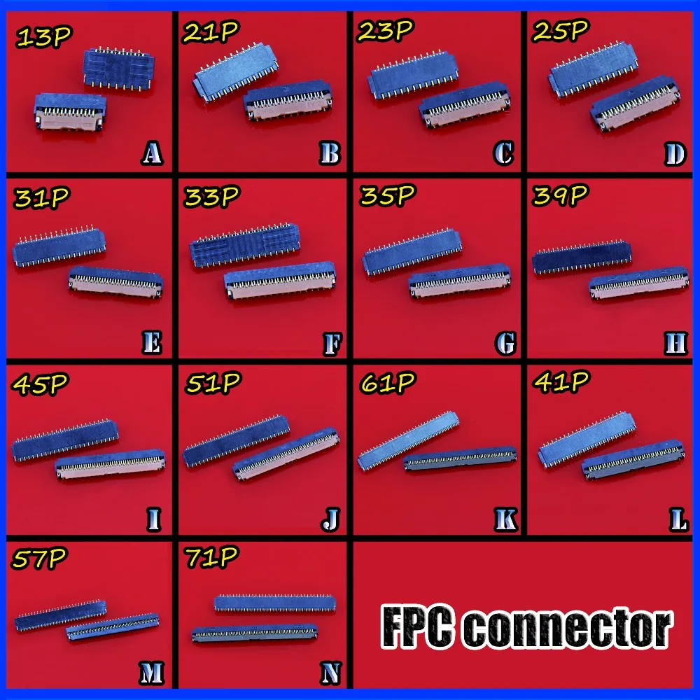 0,3 шаг 19P+ 20Pin 39 P FPC разъем 39 Pin FPC адаптер расстояние 0,3 мм 19P 20P 39 P Гибкая печатная схема FPC разъем NL-008