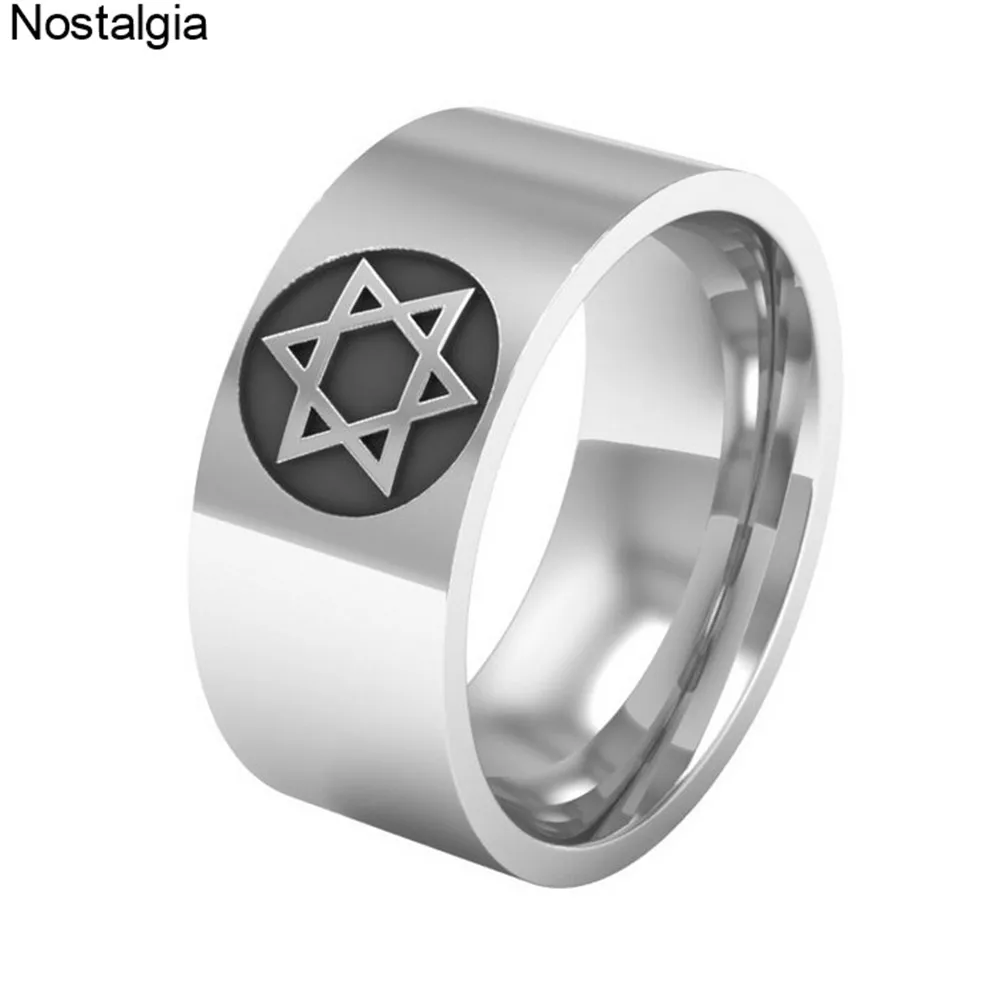 

Nostalgia Star Of David Ring Magen Hexagon Israel Jewish Religious Jewelry Judaica Hebrew Hanukkah Gift