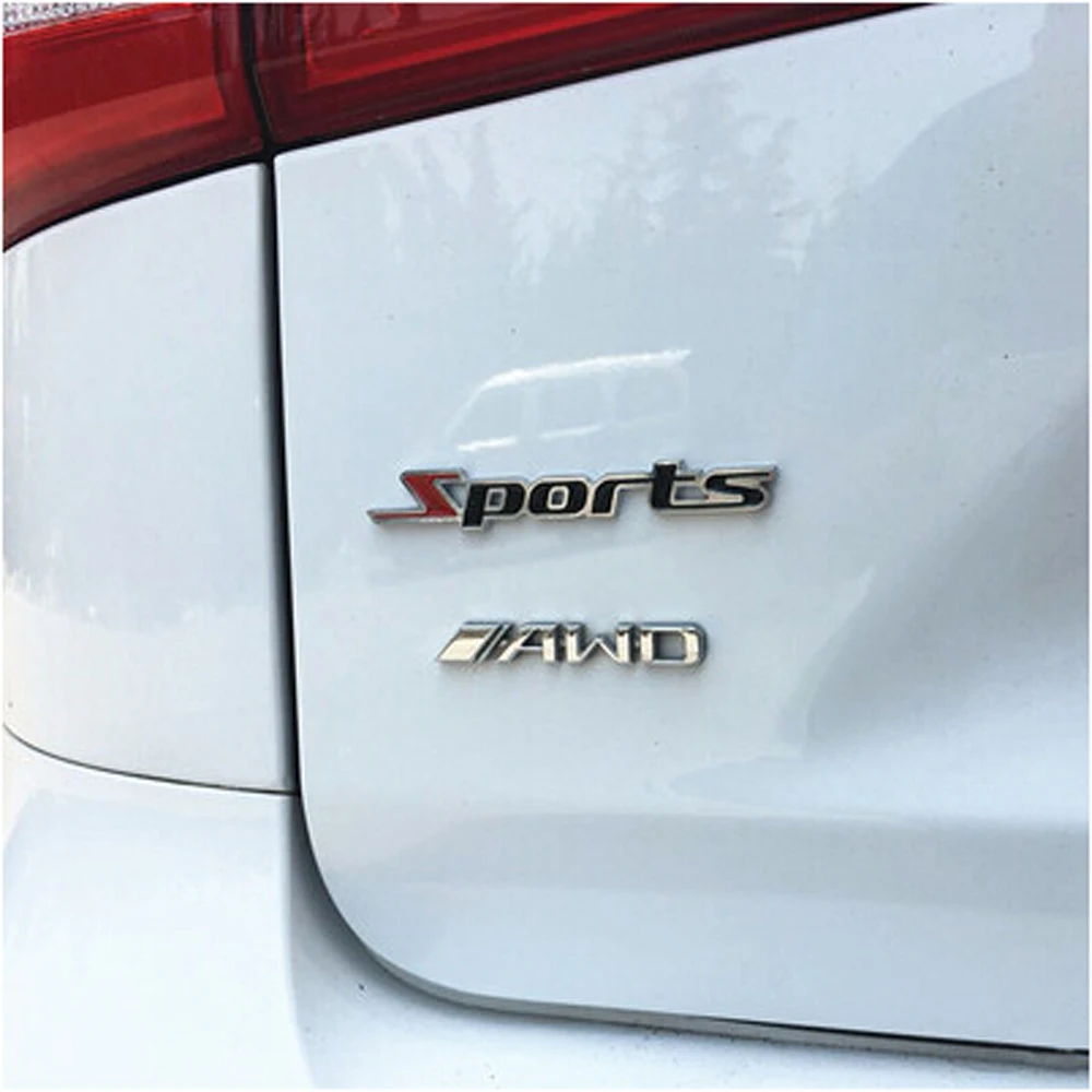 

car styling 3D metal Sports stickers for renault laguna 2 fiat punto audi a4 b5 bmw e30 citroen c3 opel astra g car accessories