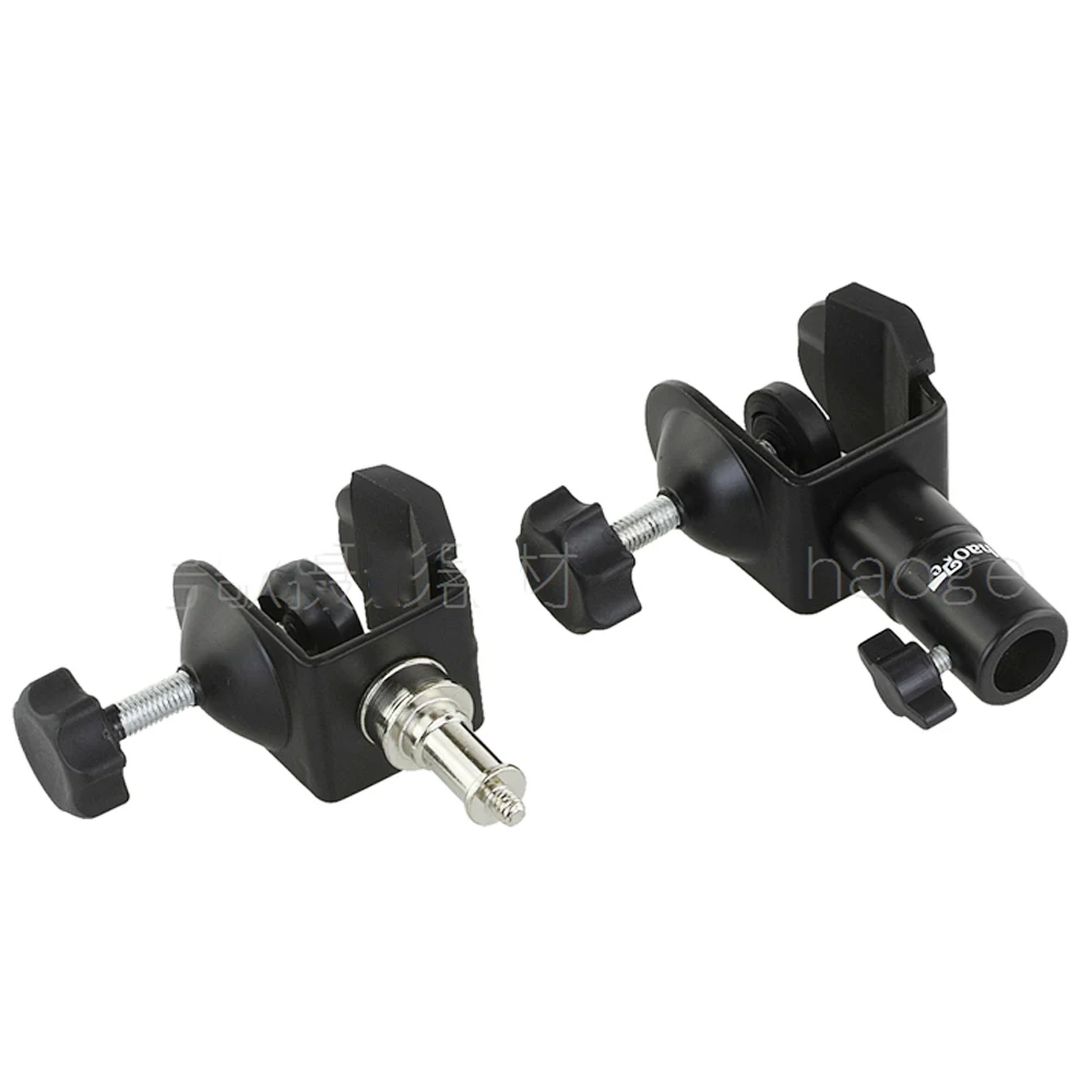 Guarda-chuva de Alumínio Suporte para Câmera Estúdio de Fotografia Suporte de Luz Holder Clip Grampo Bracket Tripé Iluminação Guarda-chuva Preto - Image 3