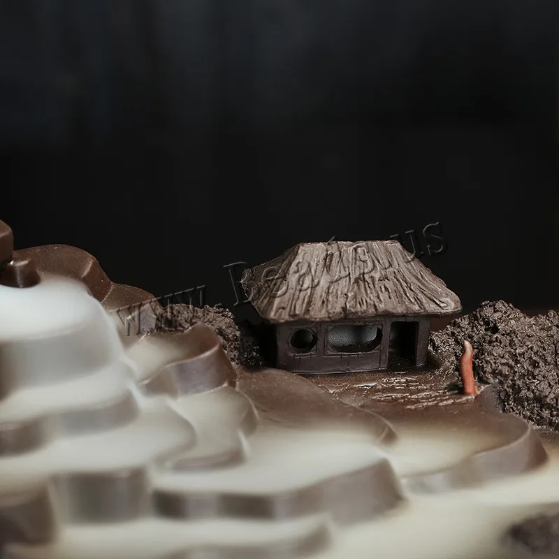 Home Decor Mountain River Ceramic Backflow Incense Burner Smoke Waterfall Incense Holder Censer Use In Home Office Teahouse
