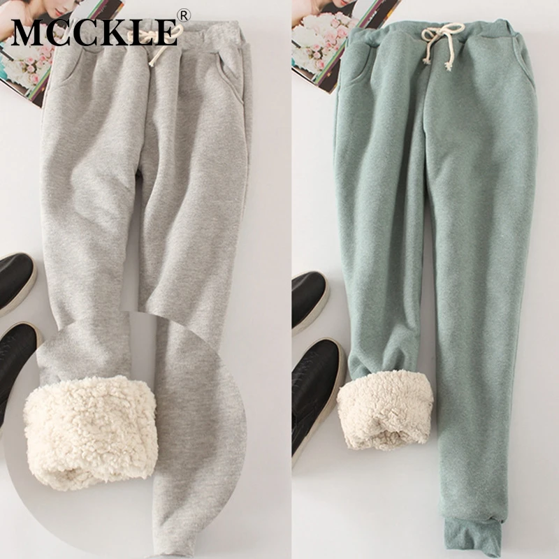

Women's Winter Velvet Thick Warm Pants Sashes Solid High Waist 2019 Autumn Trousers for Women Lace Up Fashion Loose Soft Clothes