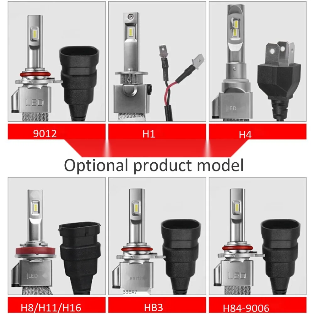 

Universal H8 H11 Lamp H4 Led H7 H1 Car Headlight Bulb Led 8000LM Auto light bulbs 12V 6000K For Volkswagen VW Golf 6 7 mk6 ETC