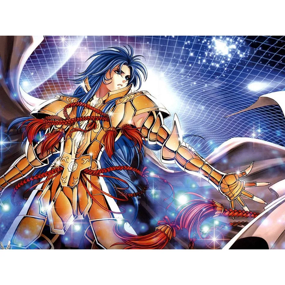 

5D Diamond Cross Stitch Saint Seiya Anime Painting Home Decor Picture Embroidery Pattern Wall Sticker Mosaic Full Square Drill