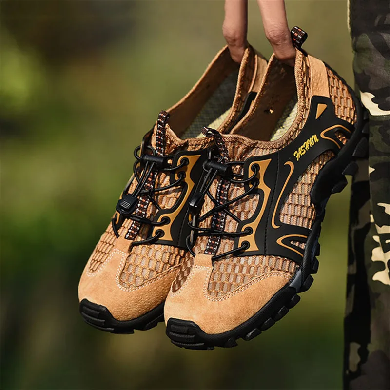 

Fashion Comfortable Men's Non-slip Hiking Shoes Men's Mesh Sports Shoes Lightweight Breathable Hiking Shoes Outdoor Casual Shoes