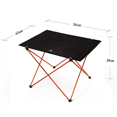 Портативный складной стол от 4 до 6 человек стол Кемпинг барбекю Пешие прогулки путешествия на открытом воздухе пикника 7075 Алюминиевый сплав ультра-легкий - Цвет: orange