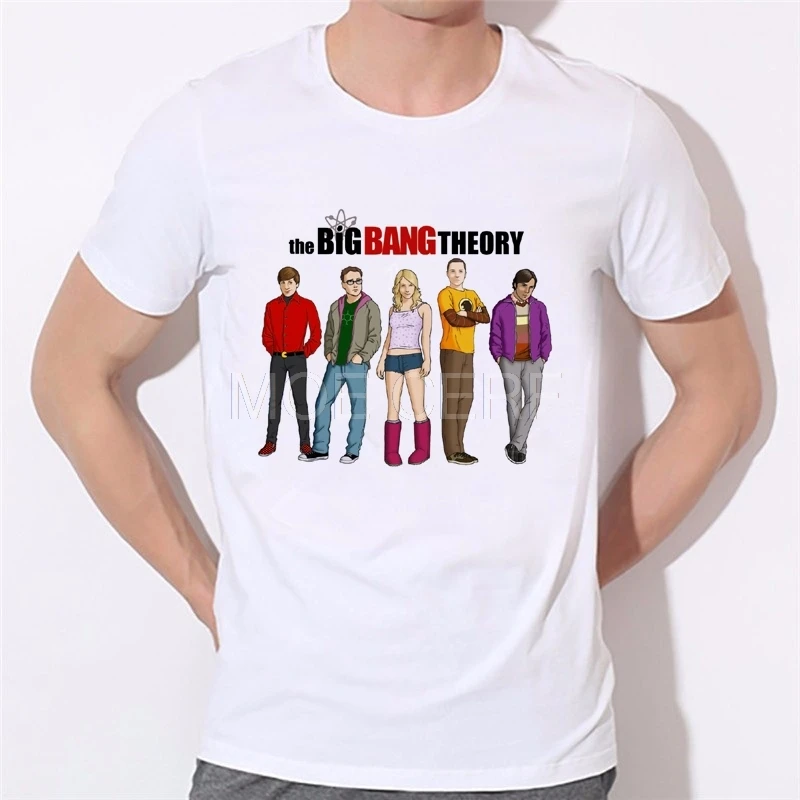 Забавная Мужская и женская футболка The Big Bang Theory Прямая продажа с завода может