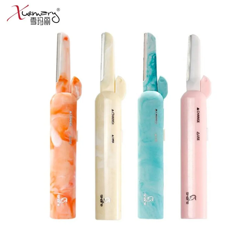 Xuemali Professional Makeup Beauty Face &ampEyebrow Hair Removal Safety Razor Trimmer Colorful EyebrowTrimmers Tool | Красота и