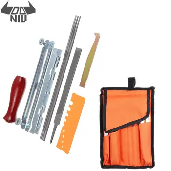

DANIU New 10Pcs/bag Chainsaw Sharpening File Filing Kit Chain Sharpener for Stihl Chian Saw with Storage Bag Hardwood Handle