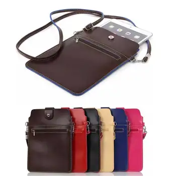 

Universal 8 inch Shoulder Bag Leather Case Multi Zipper Bag Wallet Cover for Samsung Galaxy Tab 7" 8" T280 T377 T380 T387 T350
