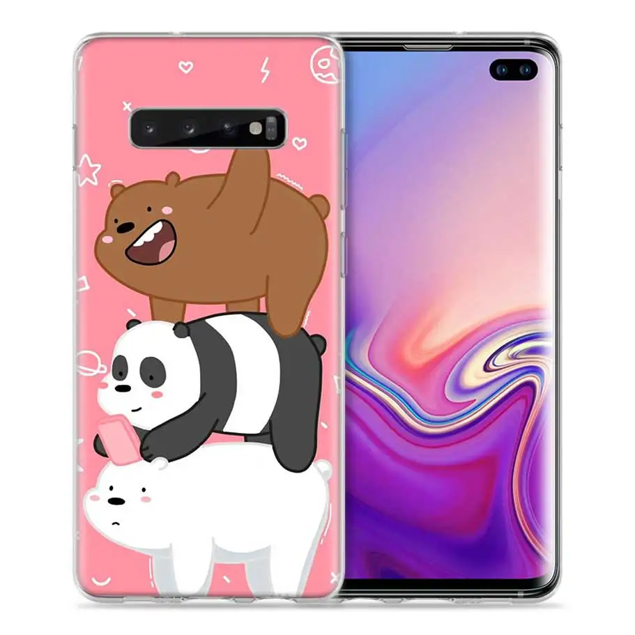 Мы льда голые медведи Чехол для samsung Galaxy S8 S9 S10 5G S10e S7 Note 8, 9, 10, J4 J6 плюс J5 J8 J3 силиконовый чехол для мобильного телефона с изображением персонажа мультфильмов сумки