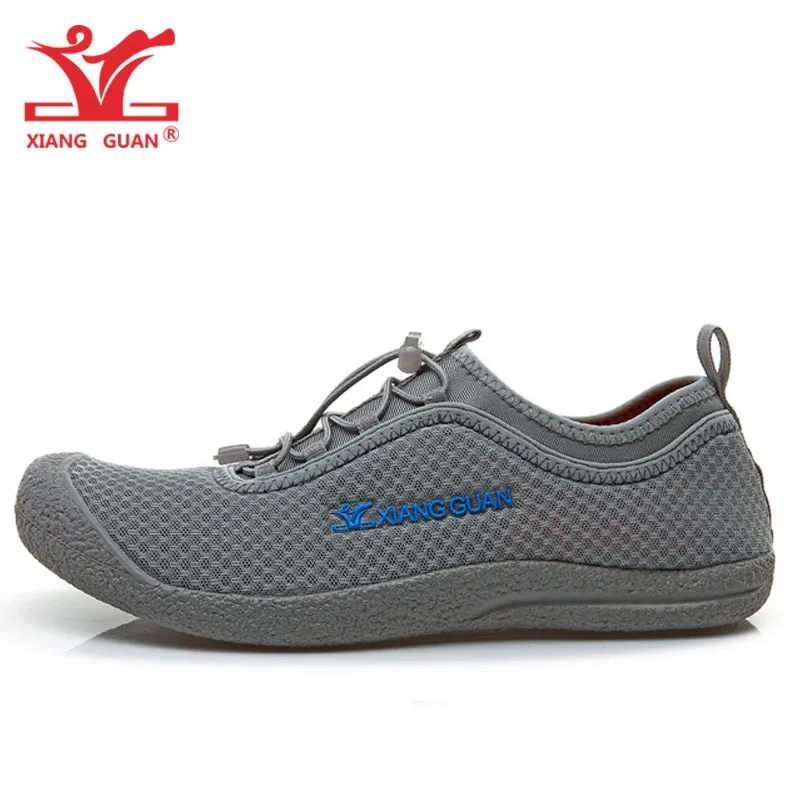 

2019 Men Wading Upstream Shoes Women Summer Fishing Lycra Mesh Beach Aqua Sandals Water Sports Footwear Outdoor Walking Sneakers