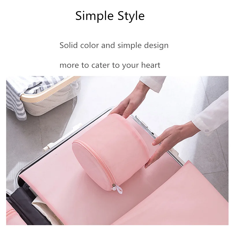 الوردي شبكة غسالة حقيبة لحمالة الصدر الملابس الداخلية الجوارب واقية الغسيل أكياس السفر المحمولة صافي غسل حقيبة التخزين للملابس