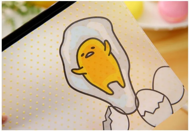 2 стиля мультфильм Gudetama ленивое яйцо пвх Документ сумка Папки и файлы канцелярские организатор Подача Производство школьный офис питания 1